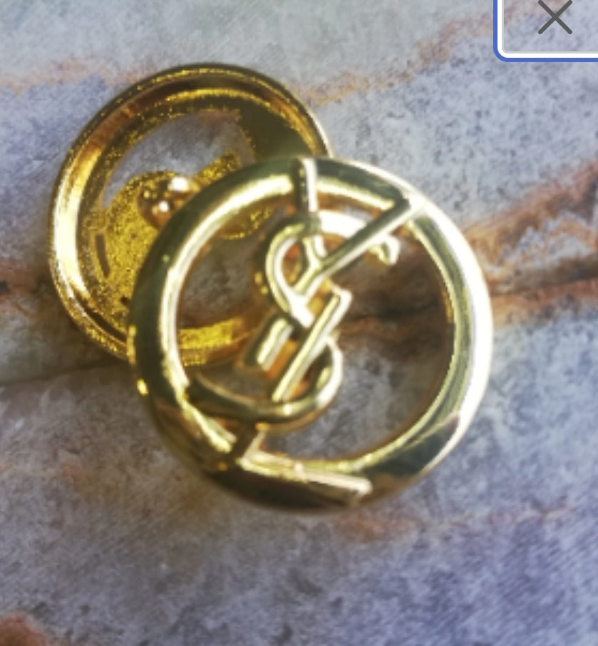 Buttons 1 pieces gold 22 mm