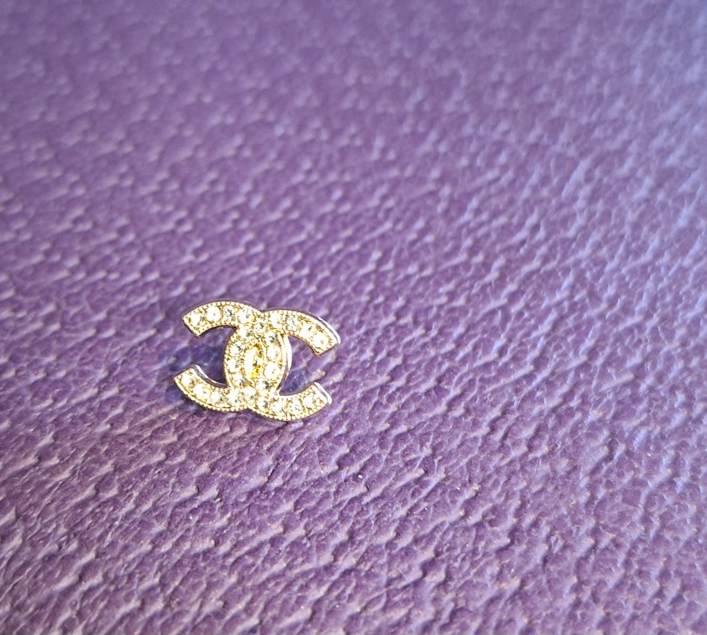 Buttons gold & rzircon 8/12 mm