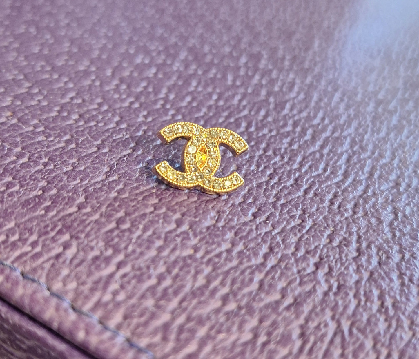 Buttons gold & rzircon 8/12 mm