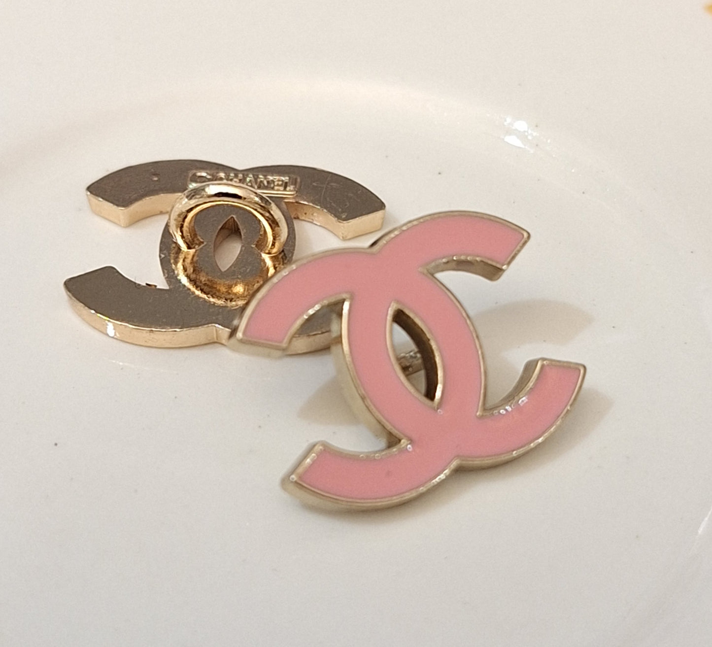 Buttons gold & pink 14/18 mm