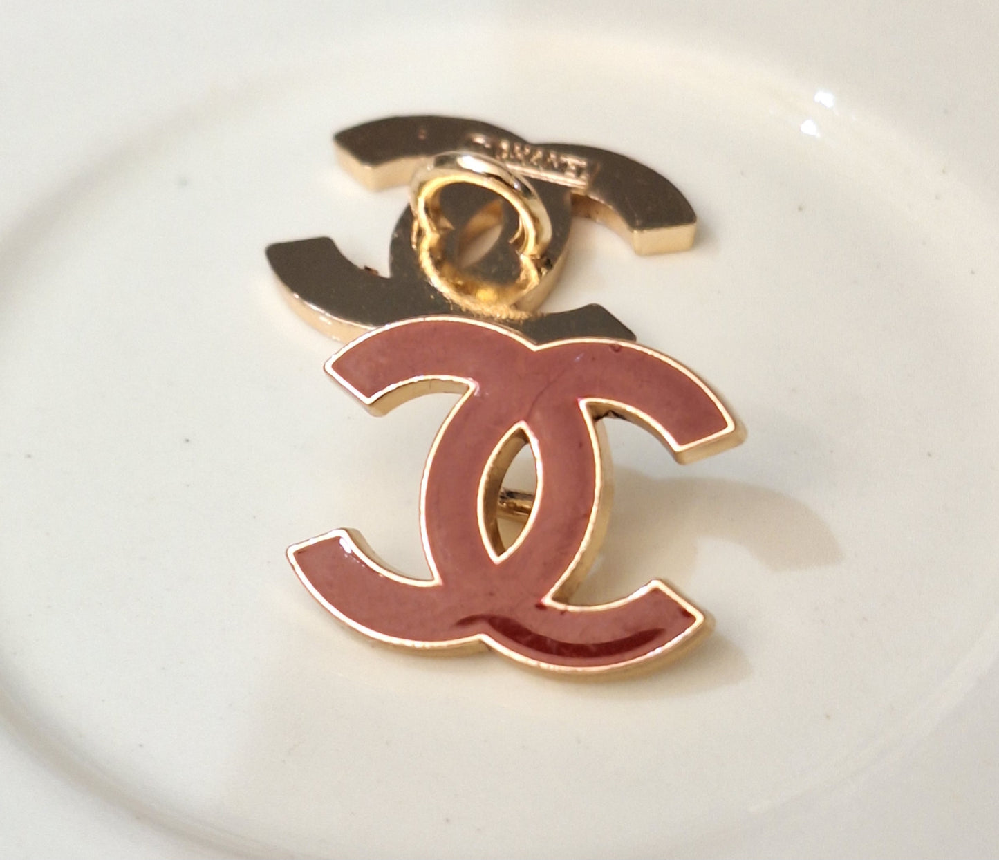 Butons gold & red 14/18 mm