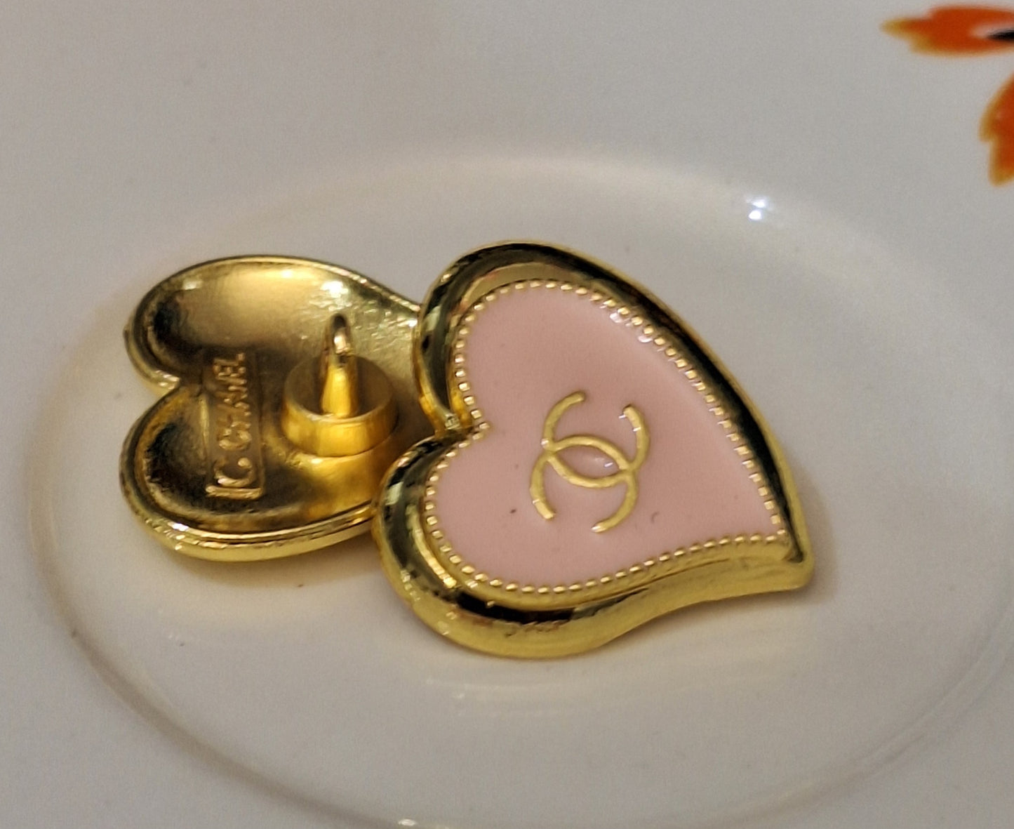 Buttons gold & pink 21/23 mm