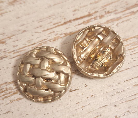 Buttons stamped gold mat. 30 mm