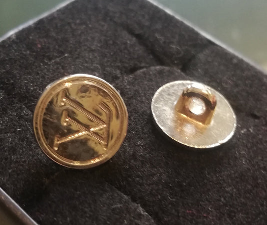 Buttons metal gold 11 mm