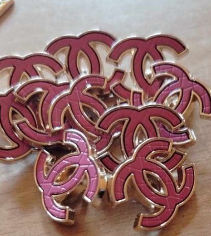 1 Buttons Gold&pink 16/20 mm