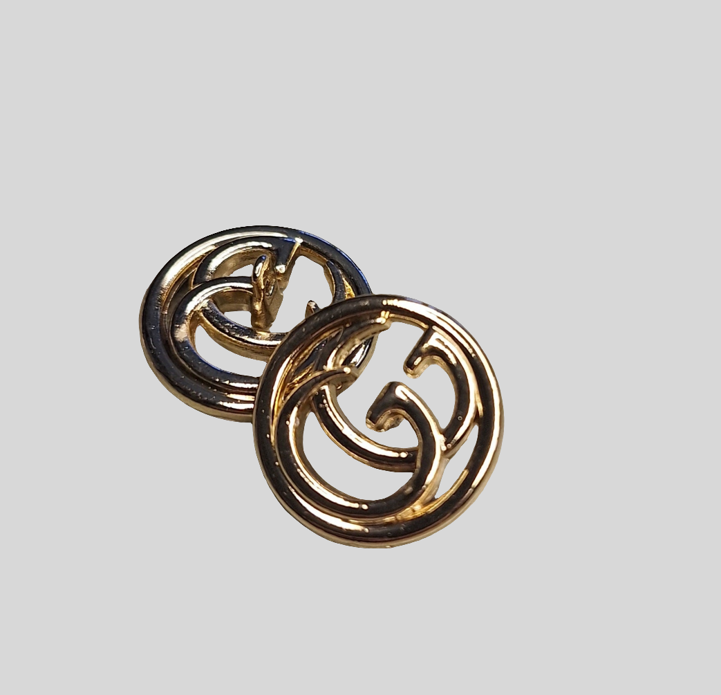 Buttons color gold 18 mm