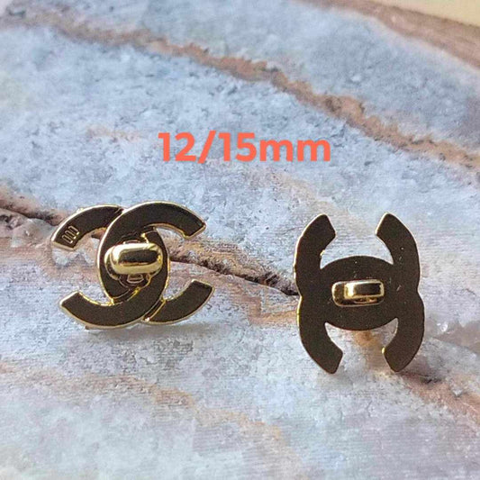 buttons gold 12/15 mm