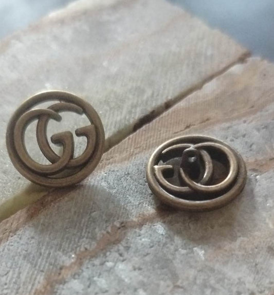 Buttons 1 pieces bronze 18 mm