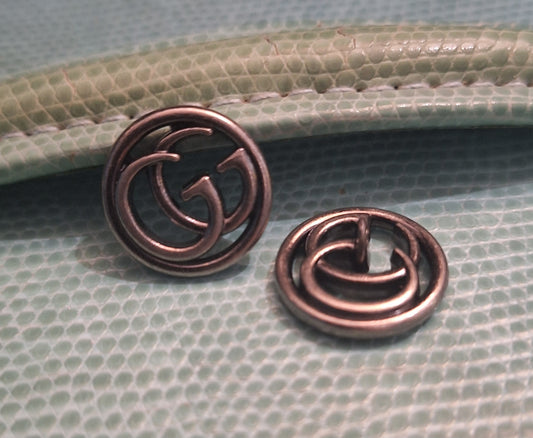 Buttons, metal gray. 18 mm