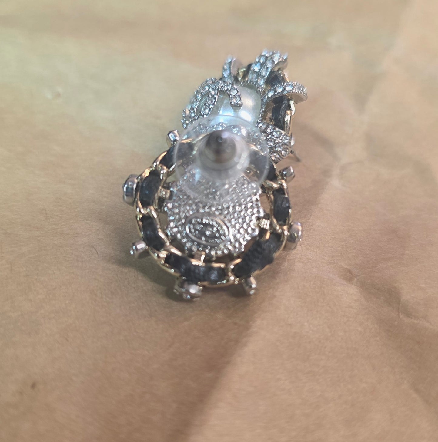 Earrings 22 mm, stamped