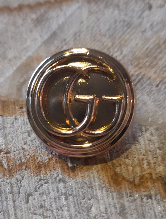 G 1 buttons gold 20 mm