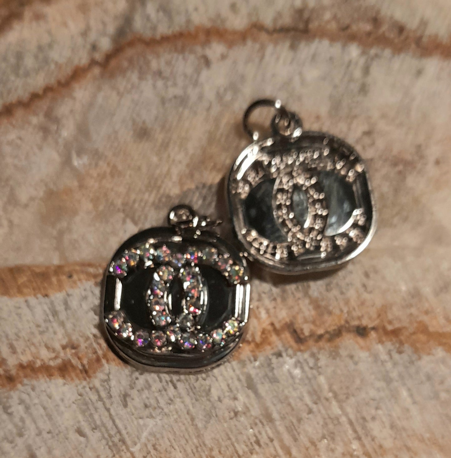 1 pendants silver & multicolor zircon 20 mm