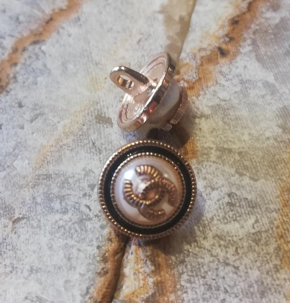 1c buttons gold 11 mm