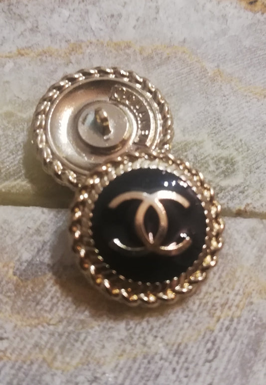 1 Buttons Gold&black 20 mm