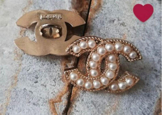 1 Buttons chanel gold&pearl 16/22 mm