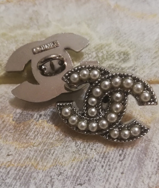 1 Buttons Silver&pearl 16/22 mm