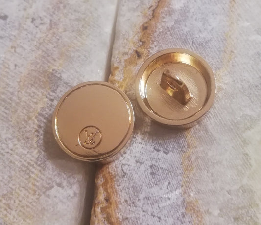 1L buttons gold 15/4 mm