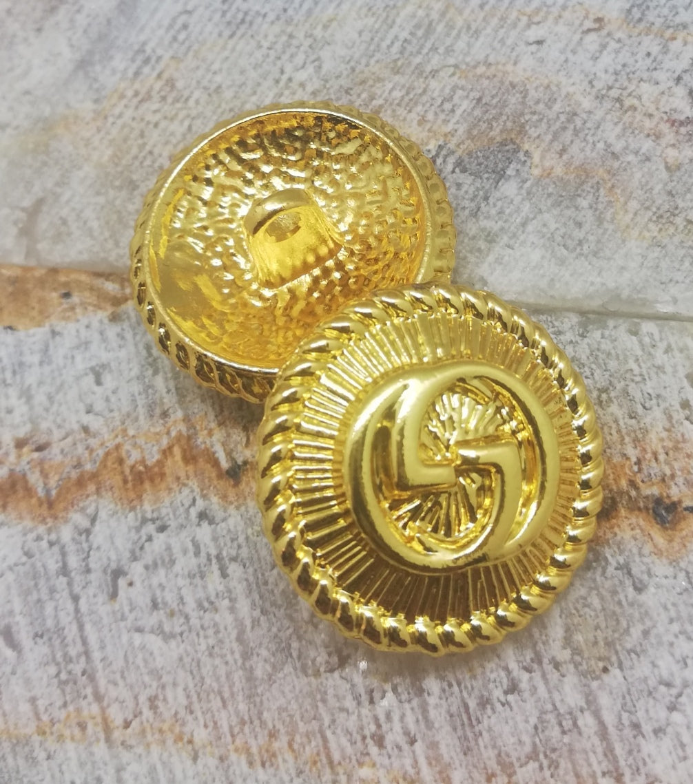 G1 buttons gold 20 mm